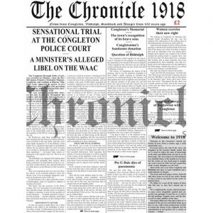 1918 Congleton Chronicle front cover