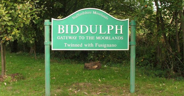 Biddulph town sign.
