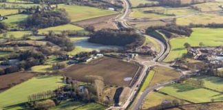Link road honours activist who drove campaign for votes Congleton link road - aerial view.