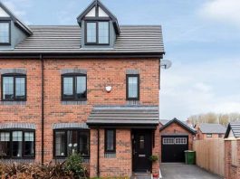 Modern 3-storey semi-detached with four bedrooms and chic interior for sale in Congleton 5 Forge Lane, is for sale with Timothy A Brown