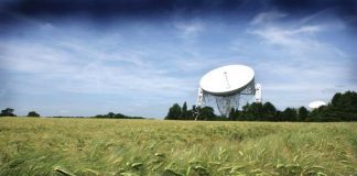 Discovery centre opening outdoors Jodrell Bank Discovery Centre.
