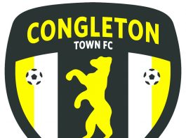 Bears roar out of lockdown with free football coaching Congleton Town FC logo.