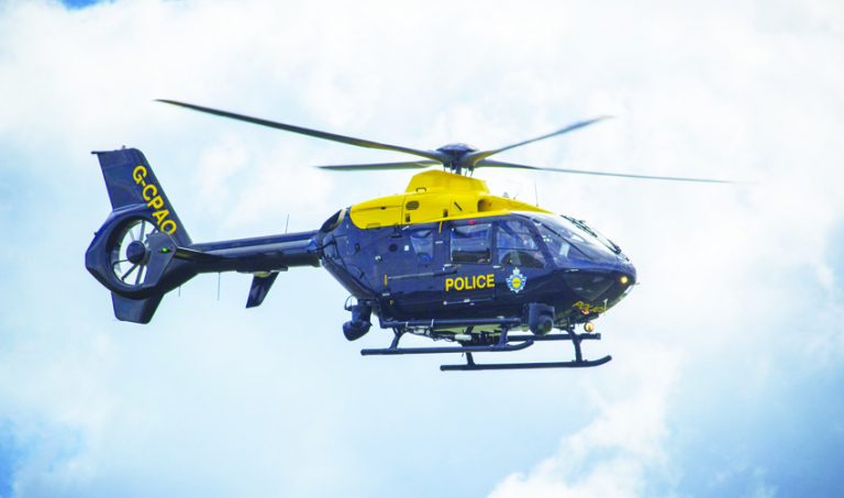 Why was police helicopter out over Congleton?