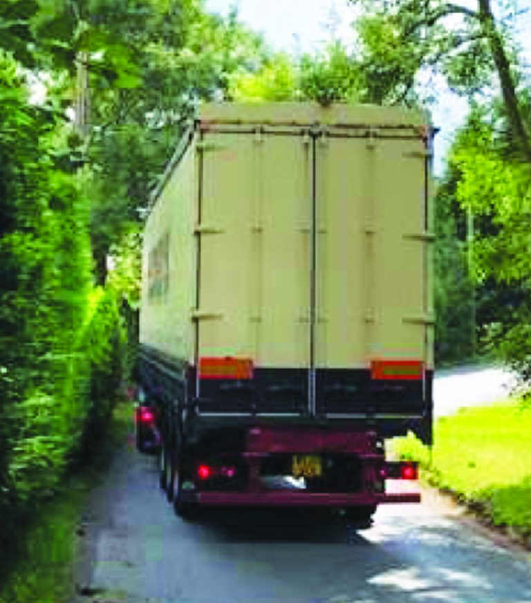 Villages asked to report HGVS as sat navs and roadworks cause chaos