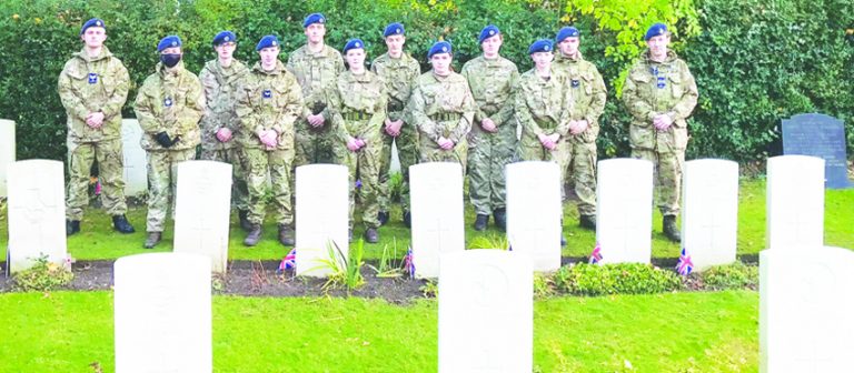 Congleton air cadets honour the fallen in cemetery