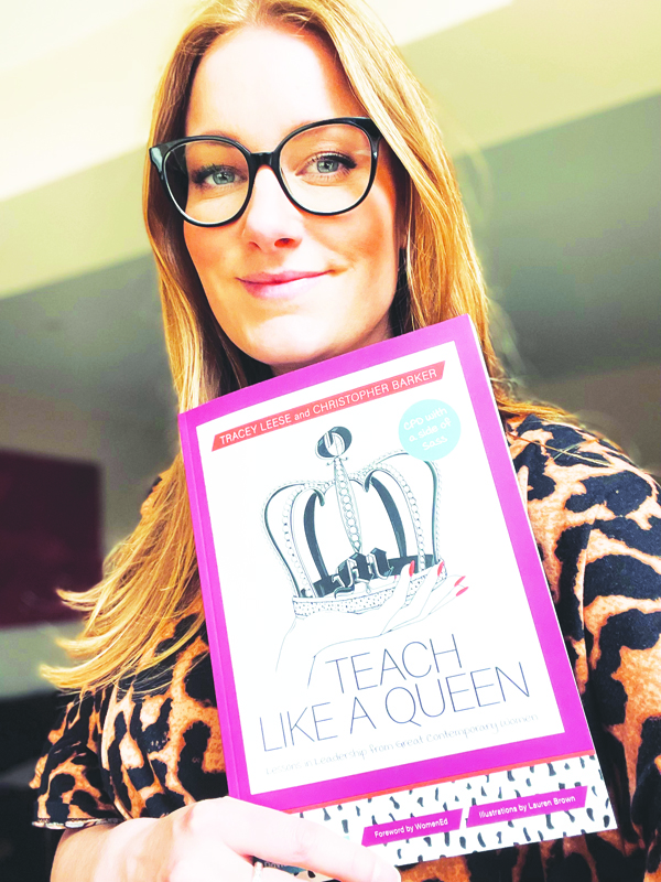 Designer shared her skills with students Lauren Brown.