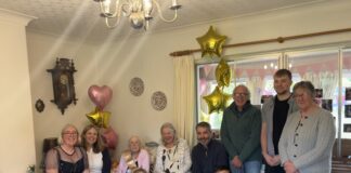 A fashion-conscious gran cuts a dash at 100