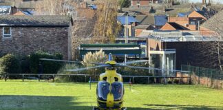 Air ambulance called to town centre