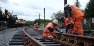 Upgrade on track but train services are hit