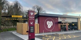 Explosion fear at cafe on old tip Costa Coffee.