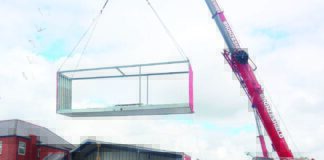 Diagnostic centre takes shape at town hospital War memorial crane.
