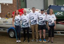 She should be old enough to row better …