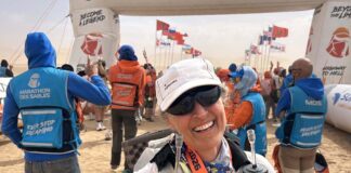 Nurse completes a gruelling Sahara race