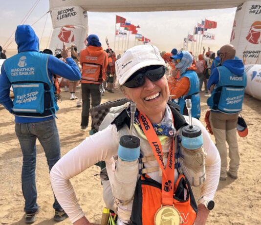 Nurse completes a gruelling Sahara race