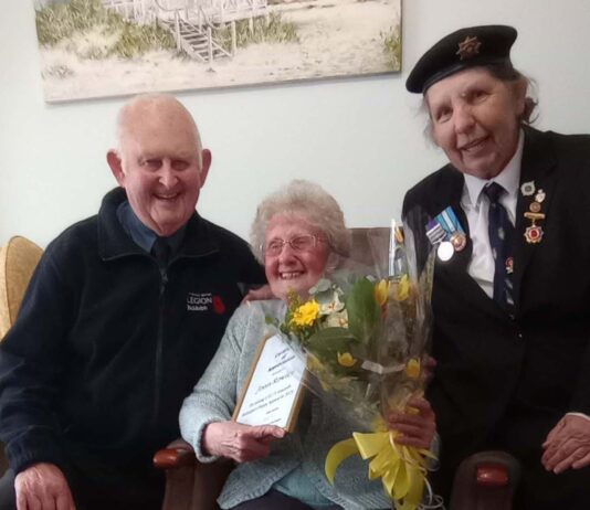 Certificate for fantastic Poppy fundraiser Joan