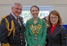 Guests joined the town mayor for Civic Sunday