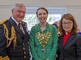 Guests joined the town mayor for Civic Sunday