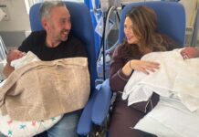 Twins’ mum steps out to support baby unit
