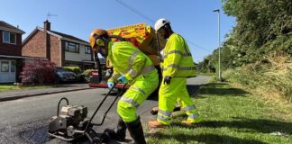 Four thousand pot holes repaired across Staffordshire