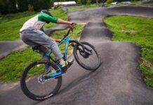 Riders rush to use new track before opening