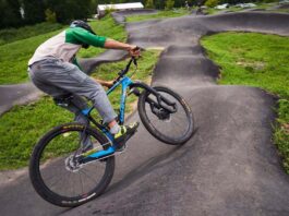Riders rush to use new track before opening