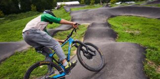 Riders rush to use new track before opening